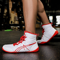 Professional boxing shoes mens gym indoor comprehensive training shoes womens Sanda shoes fighting free fighting shoes wrestling shoes