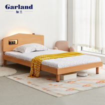 Garland full wood childrens bed bedroom with small bed modern simple boy and girl 1 2m 1 5m single bed