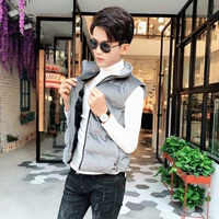 Áo vest nam cotton mùa đông 18 phiên bản Hàn Quốc của anh chàng Slim đẹp trai không tay cotton thời trang cotton áo thun nam