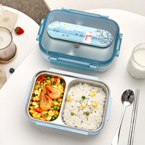 316 stainless steel lunch box canteen anti-scalding High School Primary School students children divided into two boxes office workers mens lunch box