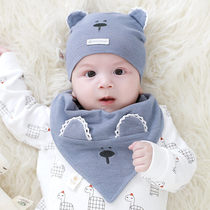 Baby hat spring and autumn day newborn fetal hat 0-3-6-12 months of male and female baby pullover headgear halogen door to keep warm
