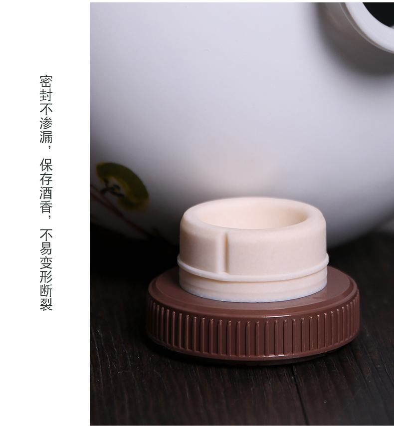 Jingdezhen ceramic bottle wine pot 1 catty 2 jins of 3 kg 5 jins of ten catties small jar sealing liquor bottles