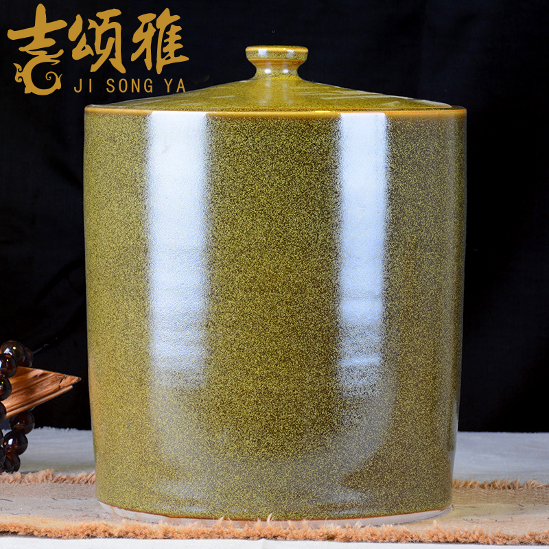 Jingdezhen ceramic jars jar at the end of the big water jar tea urn cool tea kettle with leading 20 to 50 pounds