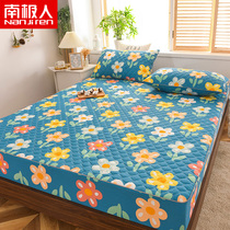 South Pole Thickened Bed Hat single piece Small fresh mattress bed cover Anti-slip clip cotton linen mat Dream Thing protective sleeve dust resistant