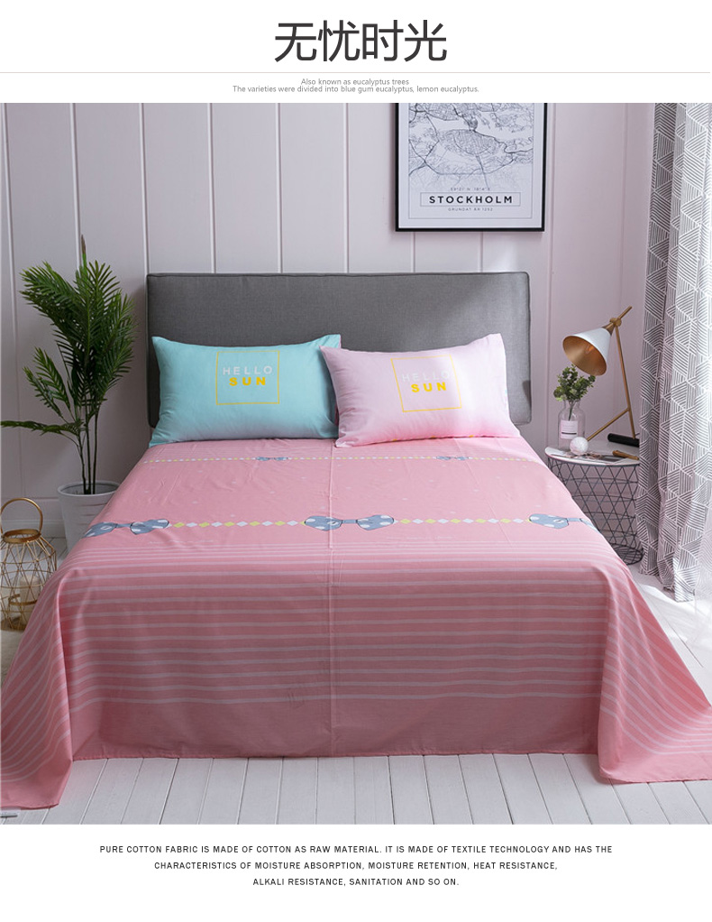 Nam Cực bao gồm khăn bông mảnh duy nhất của 1,5m 1.8m giường bông 200x230 đôi single đôi phim hoạt hình đơn - Khăn trải giường ga phủ giường everon