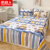 Antarctic cotton cartoon sheets single student dormitory single Double 1 2m double bed 1 8 mattress dust cover