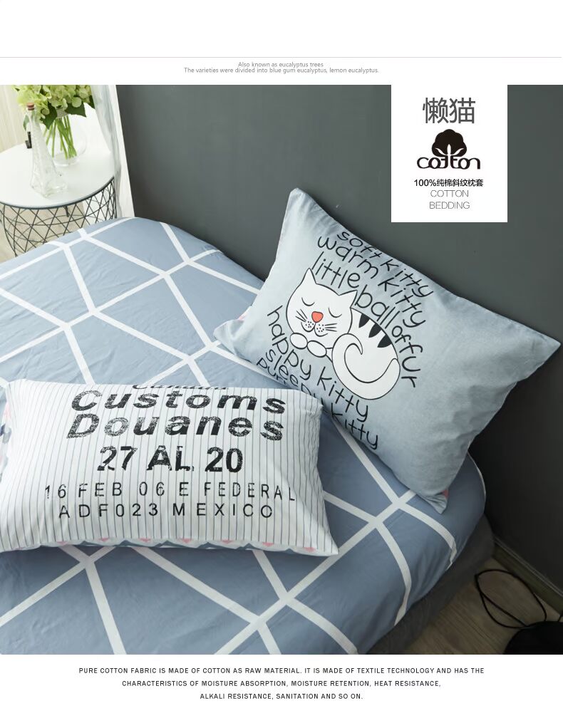 cartoon Nam Cực in gối gối bông một cặp sinh viên độc thân dệt giường đơn giản - Gối trường hợp gối đỡ cổ