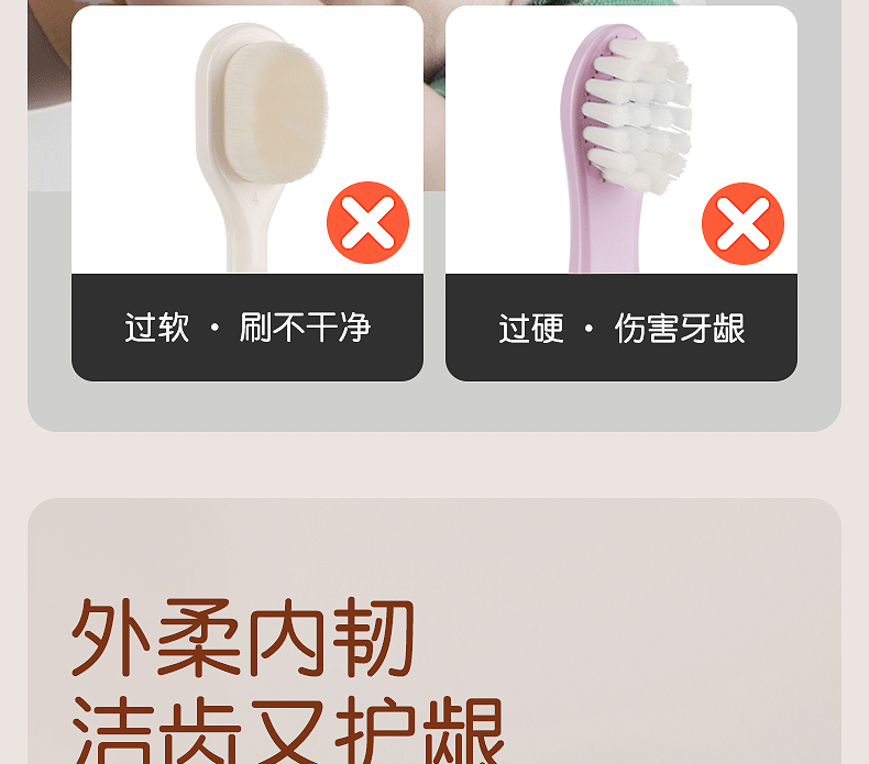 【中国直邮】世喜婴儿乳牙刷宝宝牙刷舌苔口腔清洁器 乳牙刷两支装(1-3岁)