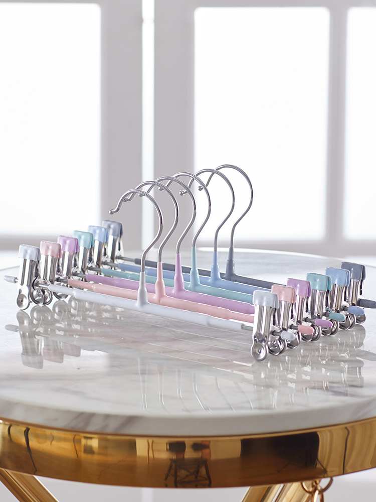 Stainless steel drying rack hook with clip drying underwear clip Household pants rack incognito special drying storage artifact