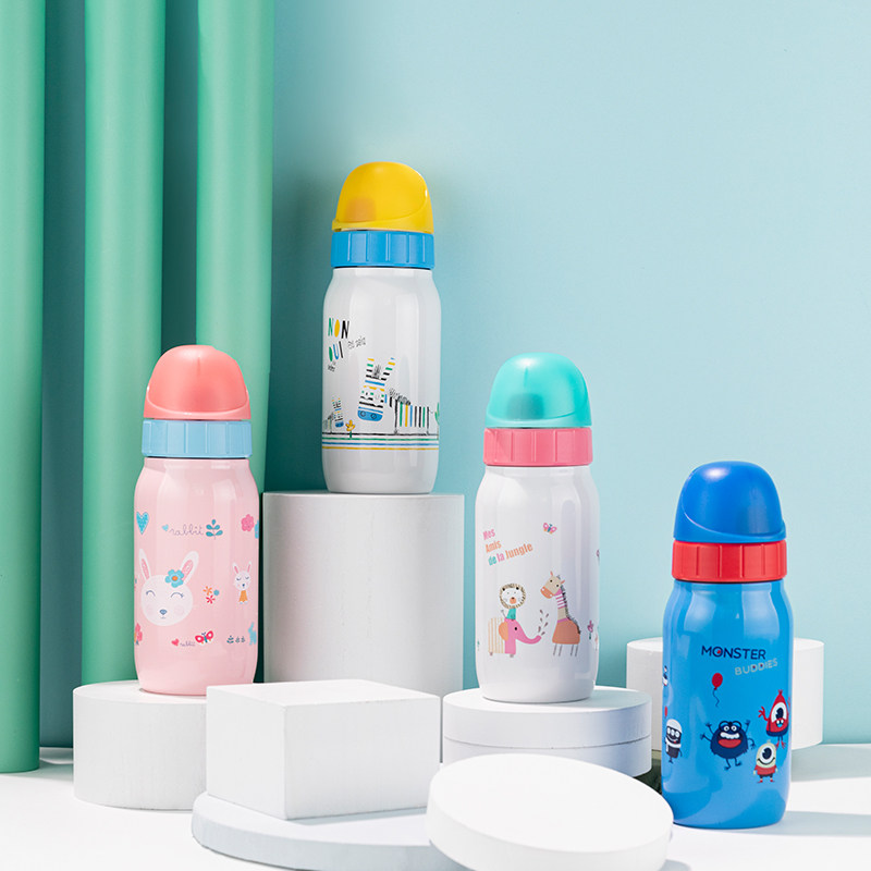 emsaAIMER sa love life series children insulation cups men and women fashion 316 stainless steel cup students with cover cups