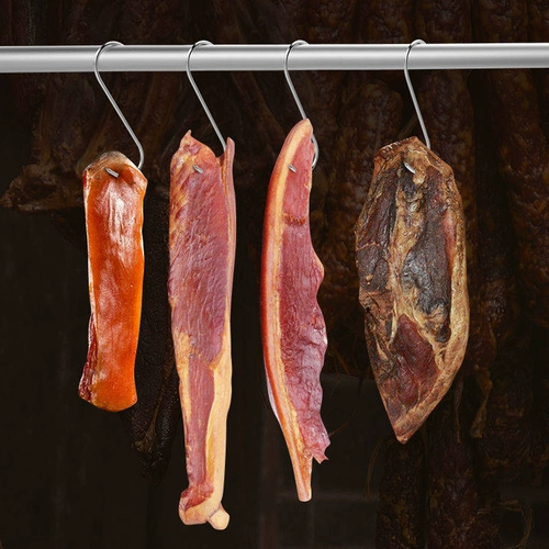 Большой жирный жирный шрифт -тип солнце -соединенный бекон крюк Сплошная сталь из нержавеющей стали свиная свиная жареная утиная ути