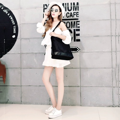 Шоппер, сумка на одно плечо, вместительный и большой ноутбук, школьный рюкзак, коллекция 2023