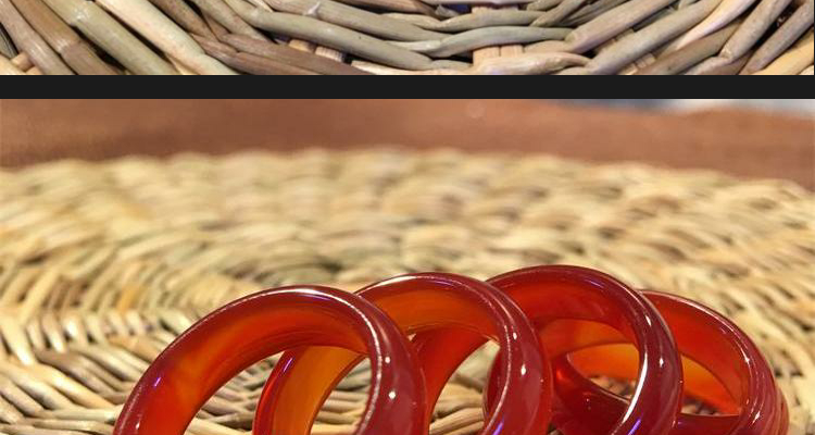 Nhẫn Agate chính hãng Nhẫn Chalcedony Nhẫn đỏ Nhẫn Cặp đôi Nam và nữ Ngọc Nhẫn Nhẫn đánh bạc nhẫn