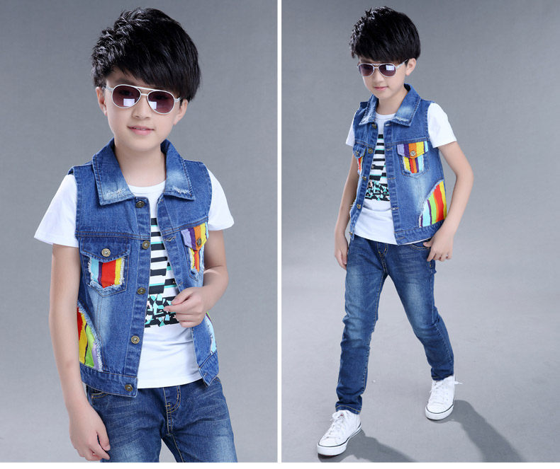 Gilet garcon DUOMAIDOU en toile - Ref 2067588 Image 24