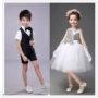 Hình ảnh tốt nghiệp mùa hè cho nam và nữ. đầm trẻ em cao cấp