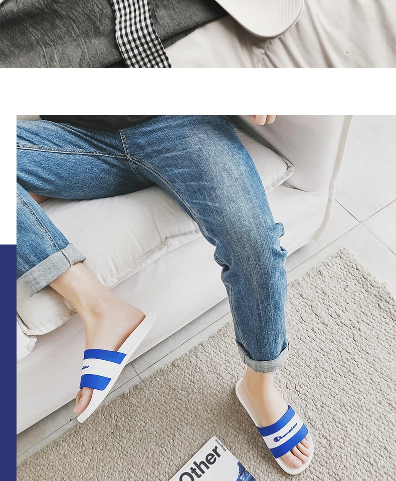 Nam vài dép đi trong nhà mùa hè tắm trượt dép nhà tắm nhà nội thất và dép đi trong nhà thủy triều của nam giới ngoài mặc ins - Trang chủ dép mang trong nhà cute
