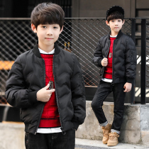 Boys winter cotton coat coat 2021 New 6 middle and Big Boy 7 handsome 8 cotton padded clothes 10 boys cotton-padded jacket 12-15 years old tide
