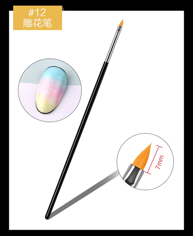 Nail Brush Tool Set Painted Pen Bút trị liệu Bút kéo Pen Point Drill Stroke Pen Gradient Pen Complete Set 15 - Công cụ Nail