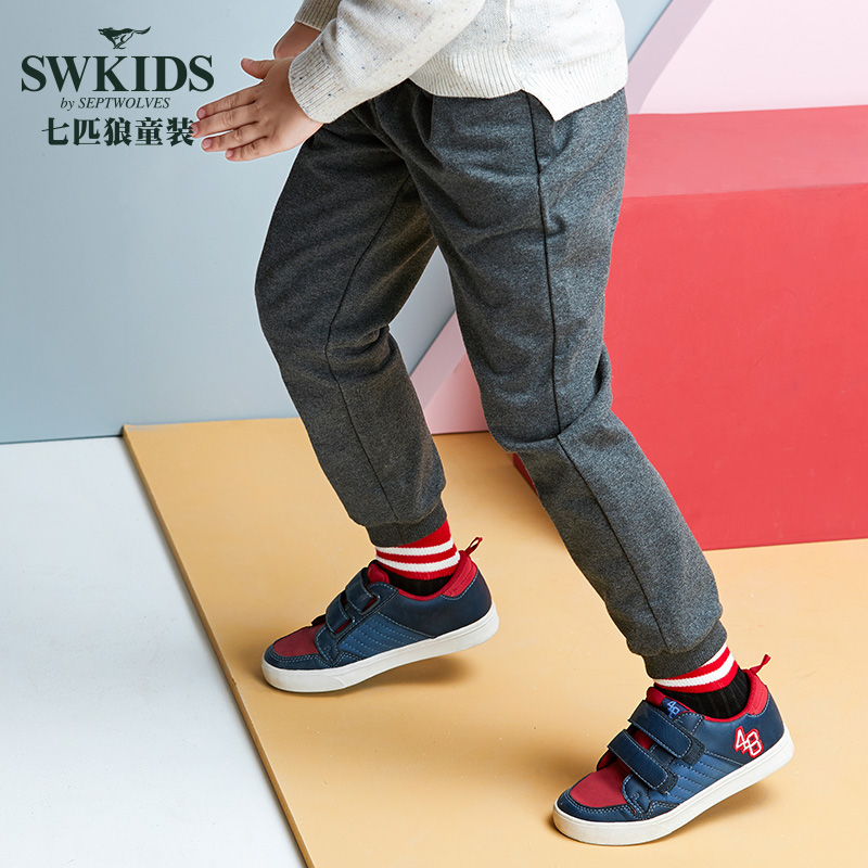 Swkids 七匹狼童装 中大童运动长裤 天猫优惠券折后￥59包邮（￥69-10）加绒、不加绒110~150码多色可选