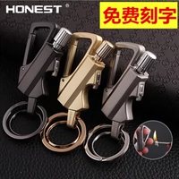 Keychain triệu phù hợp với dầu hỏa nhẹ chính hãng kim loại sáng tạo ngoài trời không thấm nước củi chữ các loại bật lửa