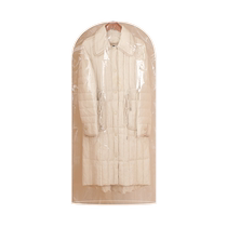 Clothes dust cover long hanging clothes bag household hanging storage bag coat suit cover transparent clothing dust bag