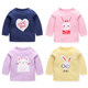 Baby girl long-sleeved T-shirt baby cotton bottoming shirt boy versatile outer top new spring and autumn fashion trend