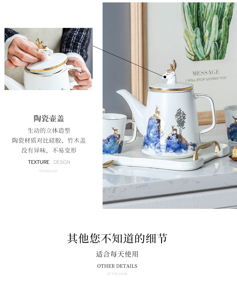 Ideas to the as the Philippines modern gift cup Nordic household glass ceramic contracted sitting room tea suit glass teapot