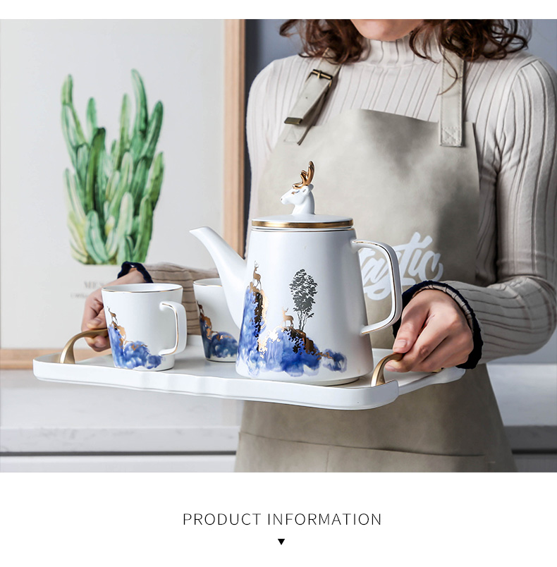 Ideas to the as the Philippines modern gift cup Nordic household glass ceramic contracted sitting room tea suit glass teapot