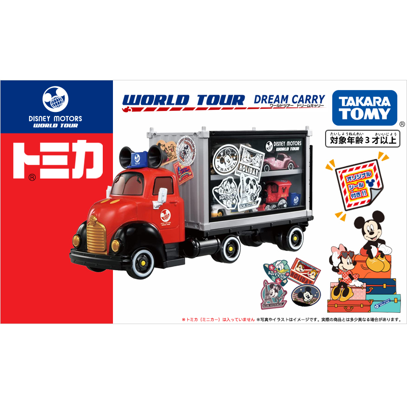 Tomy Tomica Disney Mickey Transport Truck Display Storage Box Girls Gift Toy 179092