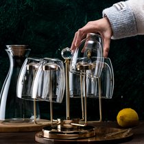 Double-layer household transparent glass printing Juice Cup heat-resistant coffee cup heat-insulated teacup creative water cup set