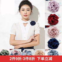 Korean fabric flower corsage temperament fashion simple brooch elegant jacket pin decorative cardigan accessories female
