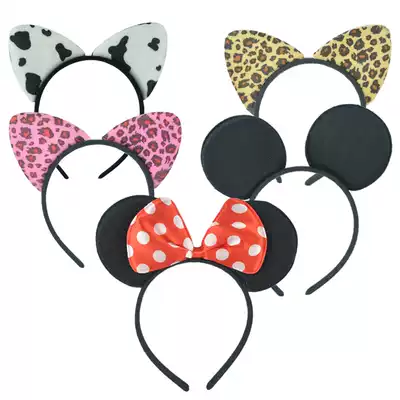 Christmas Headdress PROM Party Supplies Animal Hairband Cow Headdress Mickey Minnie Hairband Party Decoration Hairband