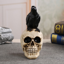 Halloween Horror Skull Model Bar KTV Personality Decoration Ornaments Crows Skull Modeling Props