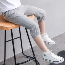  Boys  cropped pants summer thin section boys casual pants Childrens clothing large childrens shorts Western summer childrens pants tide