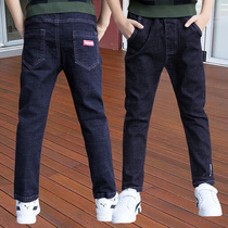  Boys  jeans spring and autumn thin childrens pants 2021 big childrens autumn trousers Childrens boys casual pants trend