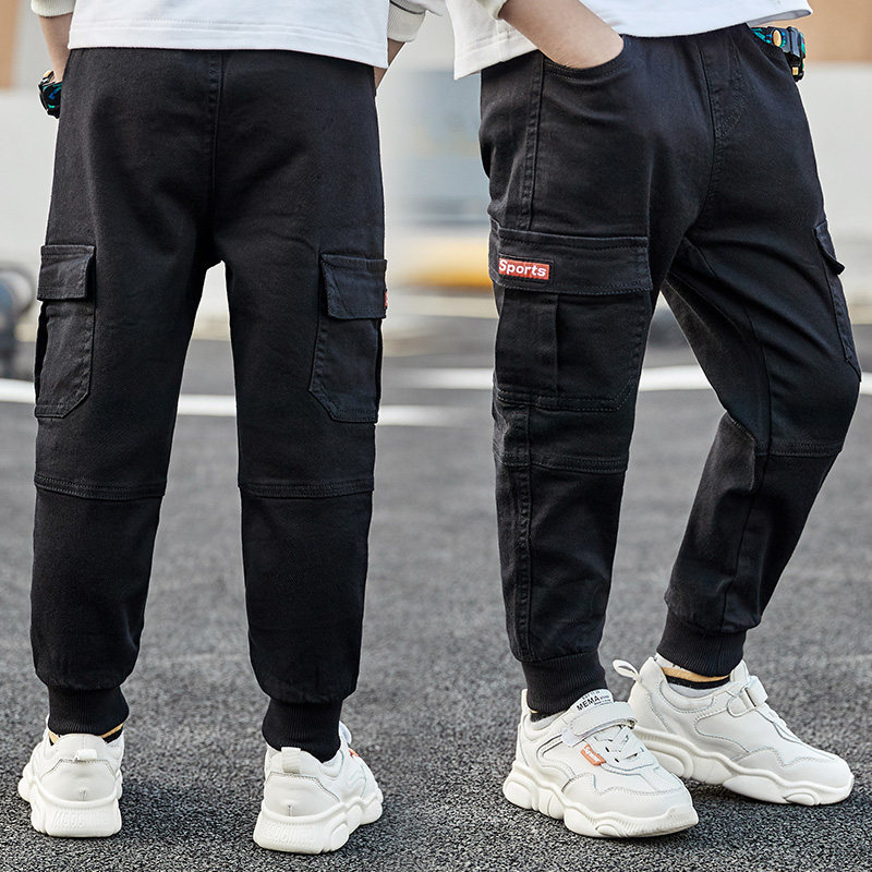 Boy Clothing Boys' Clothing Pants Spring Autumn Season Long Pants 2022 Spring New Kids Pants CUHK Kids Casual Pants Plus Suede