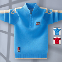 Boys sweater autumn and winter childrens cotton sweater 2021 New Style Autumn dress medium and big childrens sweater