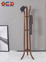 Coat rack solid wood hanger floor bedroom Nordic ins wind light luxury creative multifunctional simple room hanger