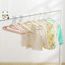 Flocking hangers household clothes non-slip children baby children clothes drying rack clothes rack clothing support storage