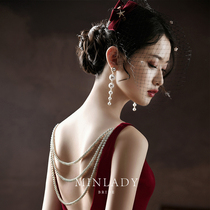 Pearl girl Pearl earrings designer Your Xi Studio worker makes earrings evening dress accessories for women