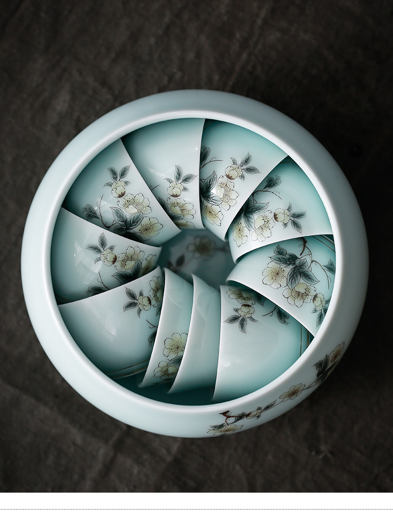 Celadon fuels the kung fu tea sets the teapot big household jingdezhen ceramic tea sets tea tea cups