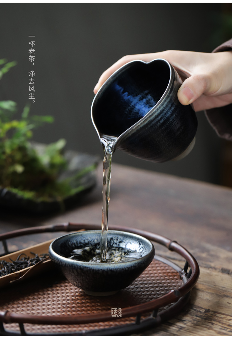 Li Gaohua built light blue kirin manual pour cup making up tea set a single and a cup of tea ware ceramic fair keller