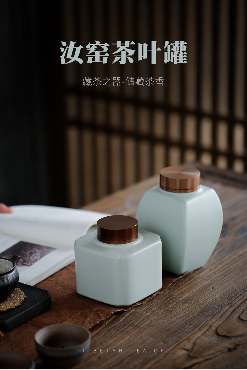 Kate jingdezhen your up tin lid caddy fixings tea caddy fixings ceramic pot seal tea caddy fixings large