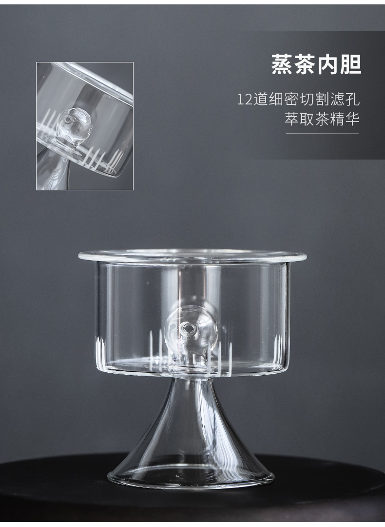 Cooking boil the kettle black tea tea stove'm glass teapot small electric TaoLu household steam boiling tea set