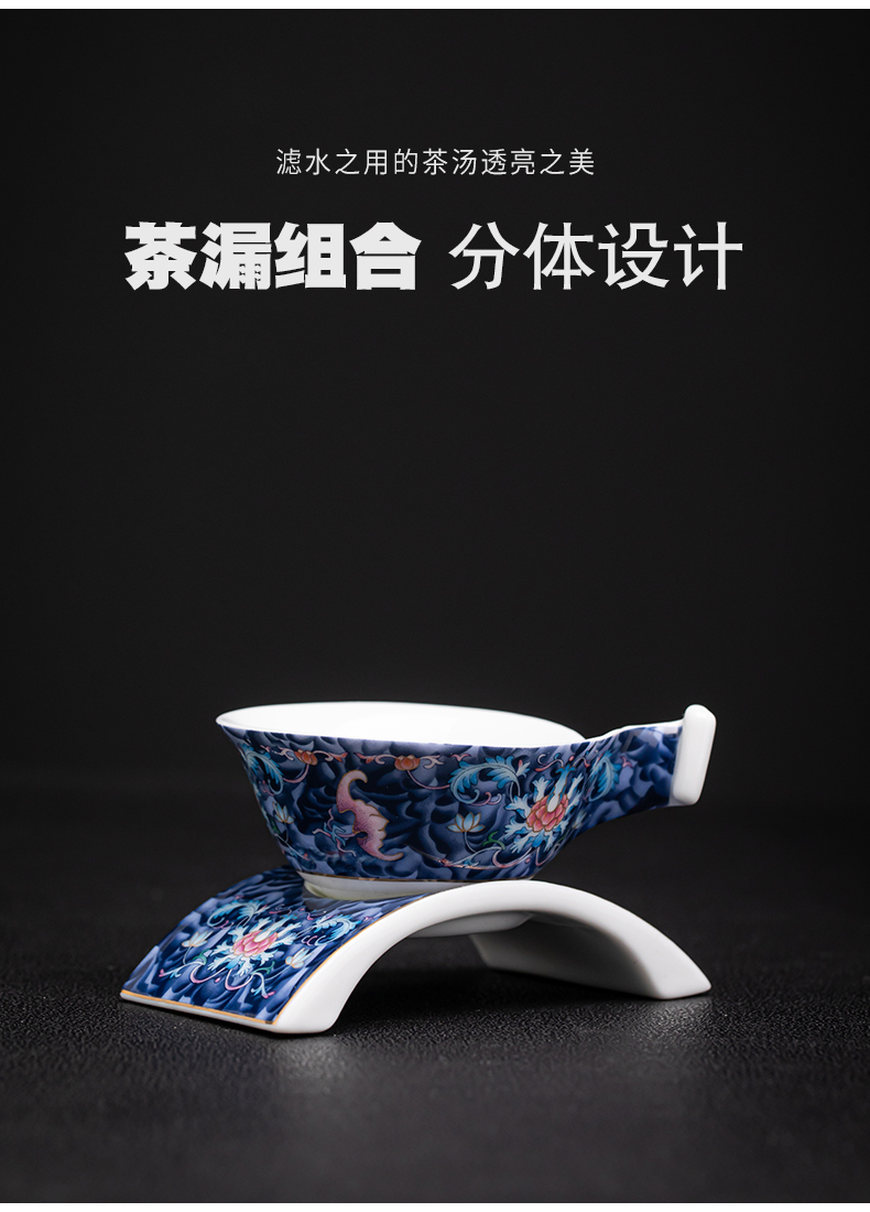 Colored enamel coppering. As silver lotus litres of kung fu tea set silver tureen jingdezhen ceramic tea cup silver cup