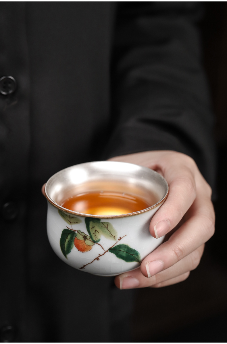 Start your up coppering. As 999 silver cup sample tea cup of jingdezhen ceramic tea cup tea cup silver cup cup