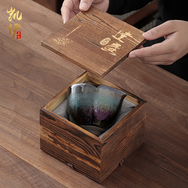 Build colorful light master hand we become fair keller kongfu tea ware temmoku up tire iron ceramic points are cups