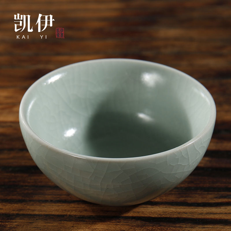 Kate your up cup small round cup of kung fu tea set personal single sample tea cup cup your porcelain pieces of glass ceramic cup