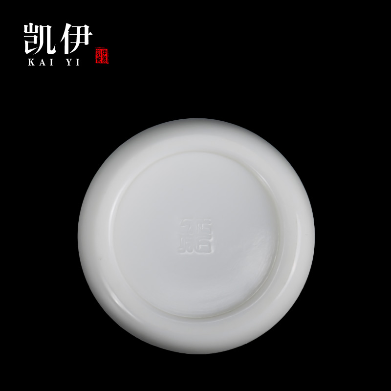 Kate dehua white porcelain teacup straight keller cup sample tea cup kung fu master cup ceramic cup, small cup