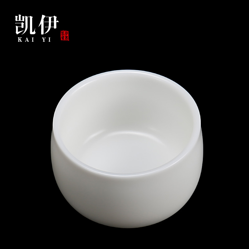 Kate dehua white porcelain teacup straight keller cup sample tea cup kung fu master cup ceramic cup, small cup